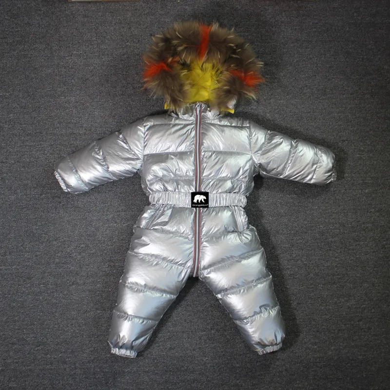 

Fashion brand -40 degree winter jumpsuits for girl clothes , 1-5Y down jacket coat for children snowsuit child boys clothing