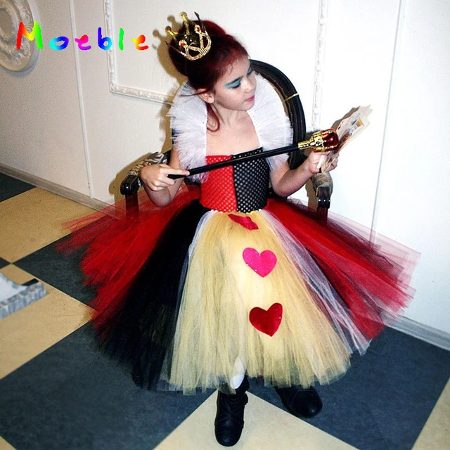 Queen of hearts costume kids deals