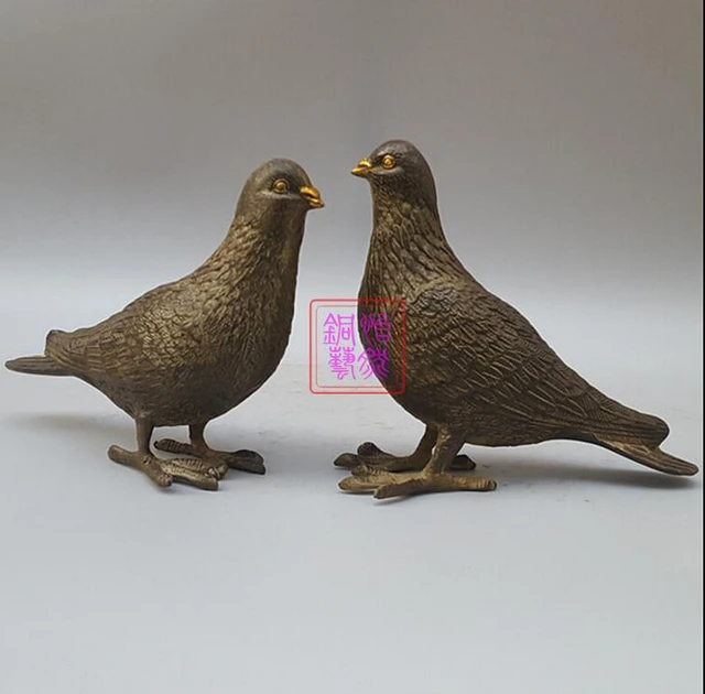 suirong 2017 507 direct selling dove pure copper metal craft