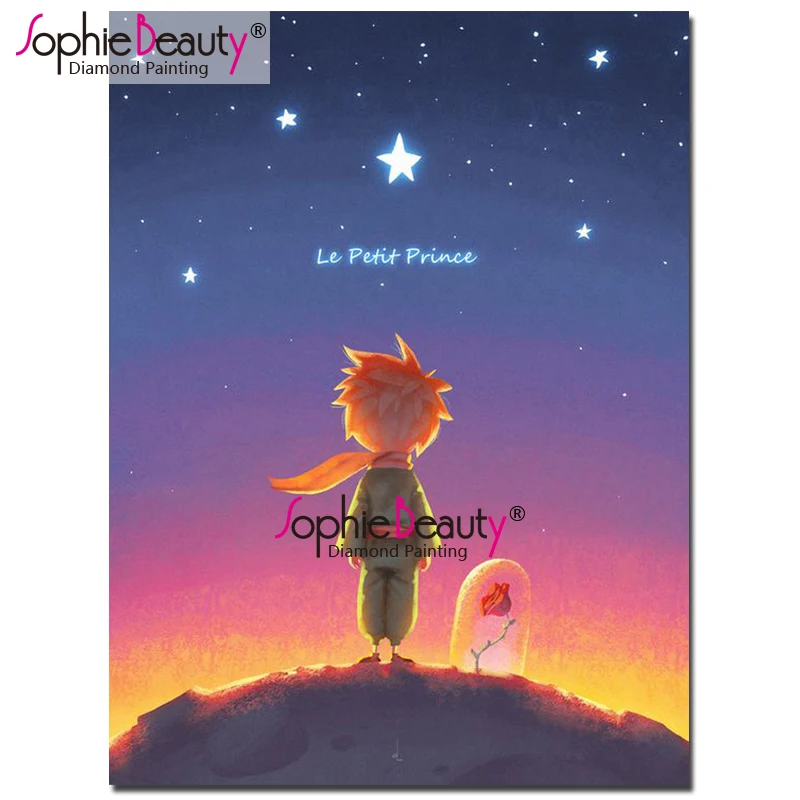

Sophie Beauty little Prince diy diamond painting full cross stitch rose flower handcraft embroidery mosaic Room Decor Gifts C678