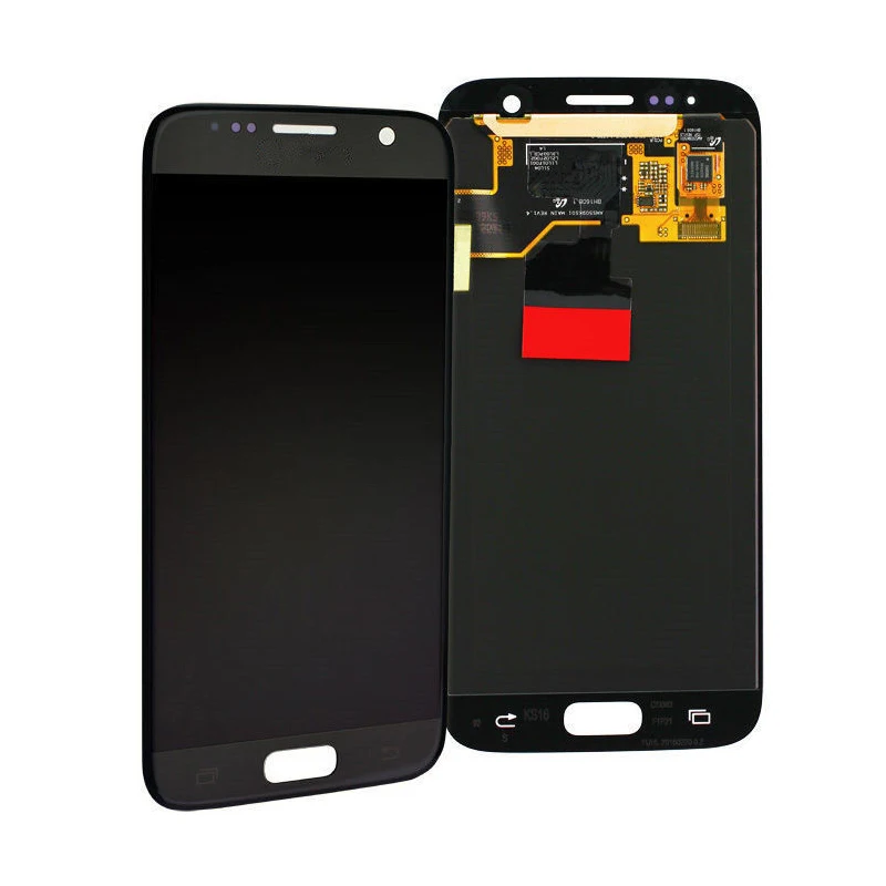 100% тест samsung S7 ЖК экран с рамкой для Galaxy G930 G930F дисплей сенсорным экраном