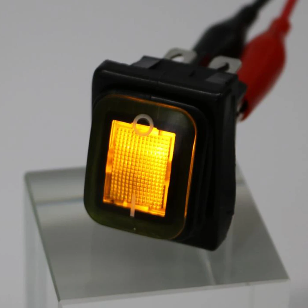 4 Pin On-Off Car Boat Lighted Rocker Toggle Switch Waterproof Protected Against Dust Low Pressure Water