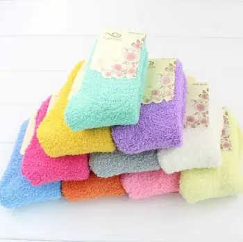 

towel ankle socks thicken warm Fuzzy terry elastic short for floor carpet spring autumn winter lady girl women female