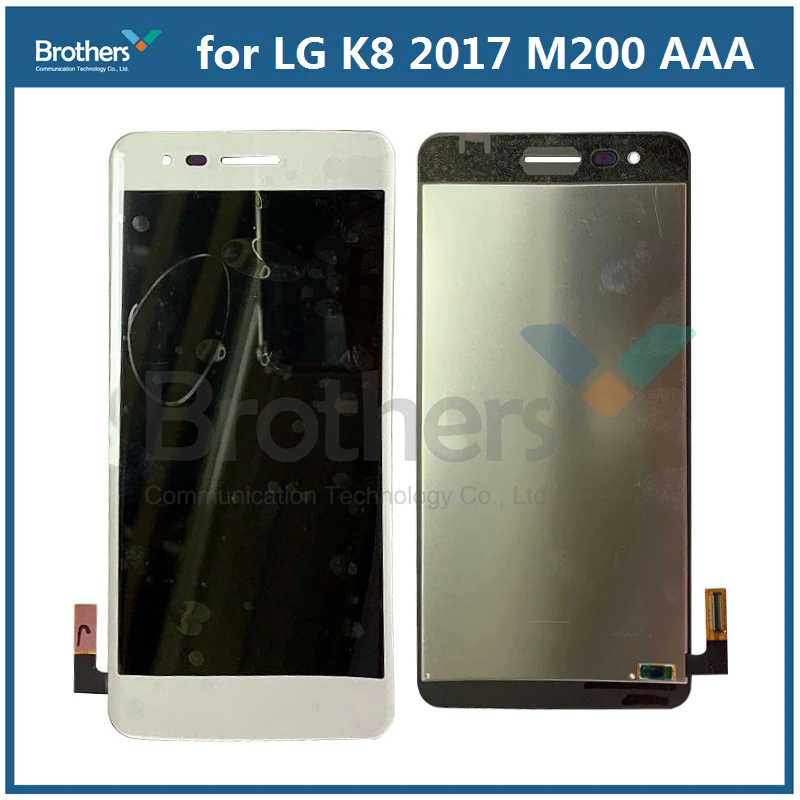 ЖК дисплей для LG K8 2017 M200 экран сенсорный дигитайзер с рамкой M210 сборка