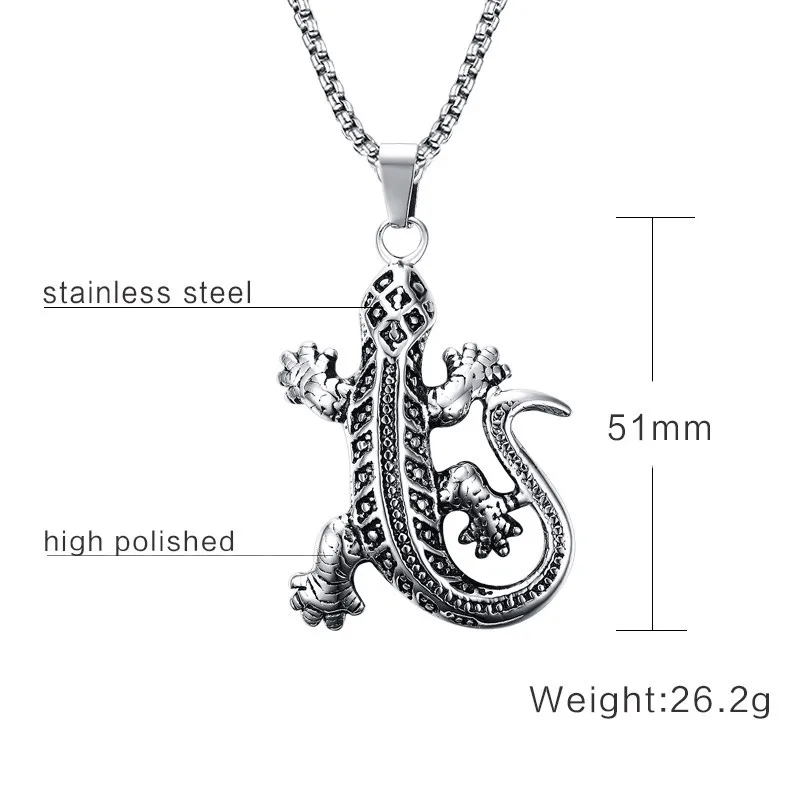 "LizNeck" - stainless steel Lizard Necklace 1 "LizNeck" - stainless steel Lizard Necklace 1