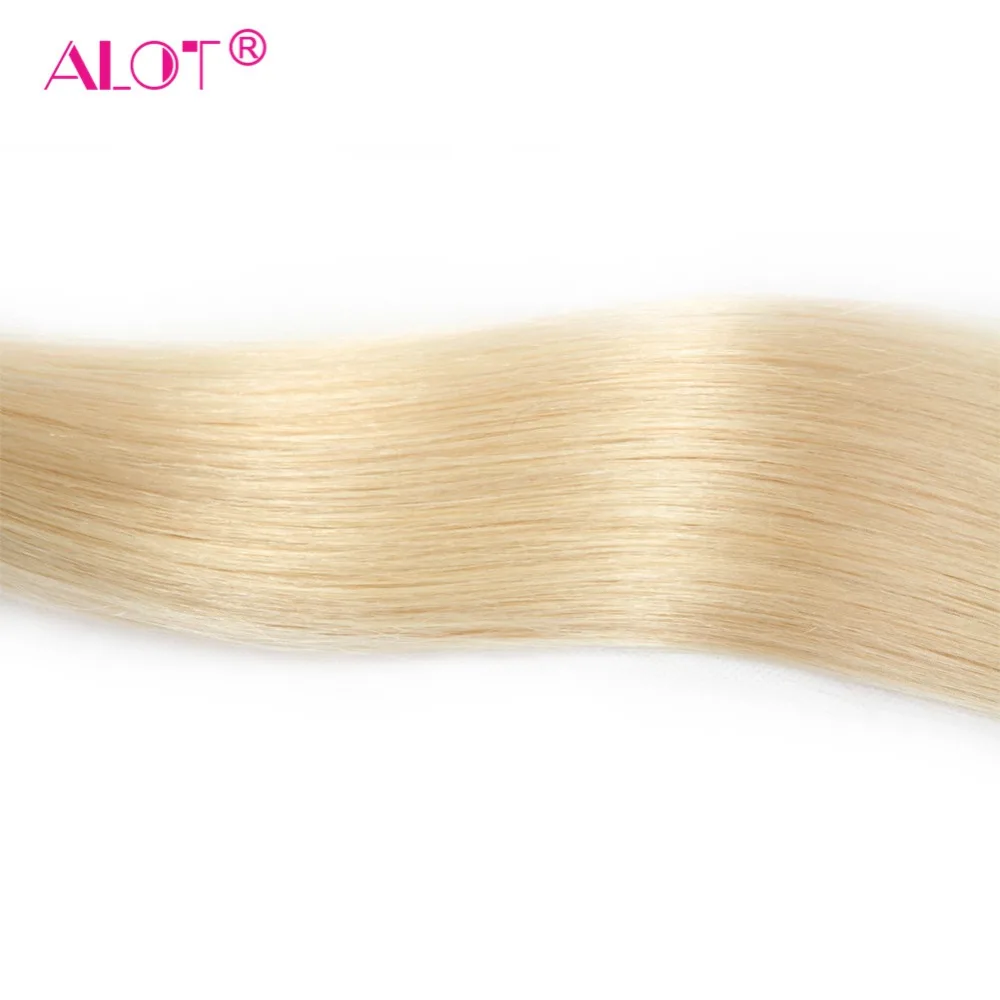 ALot Brazilian 613 Blonde Straight Human Hair Bundles 3/4 Pcs/Lot 10\