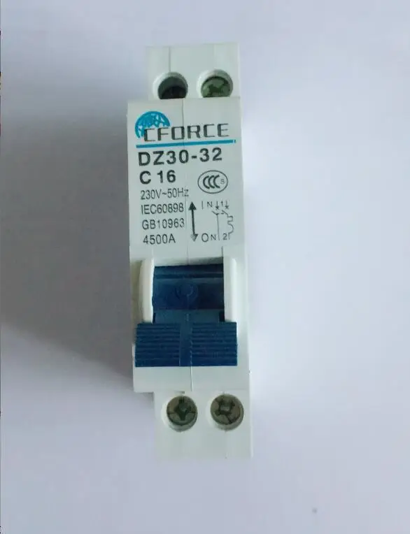 DZ30-32 AC230V 4500A 1P + N бытовой DPN миниатюрный выключатель защиты воздуха swit 10A 16A 20A 25A 32A |