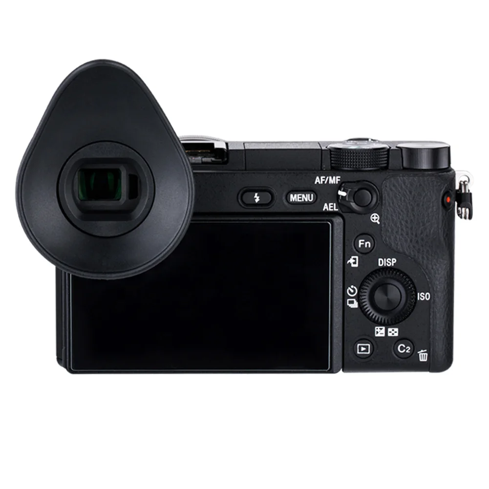 

360 Degree Rotate Ergonomic Clearer Eyepieces Soft Silicone Simple Large Cover Outdoor Camera Eyecup For Sony A6000 A6300 NEX-7