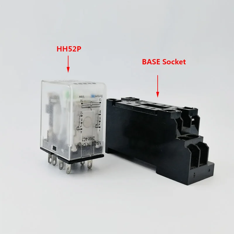Реле MY2P HH52P MY2NJ общий DPDT микро Электромагнитный переключатель светодиодный AC 220 В