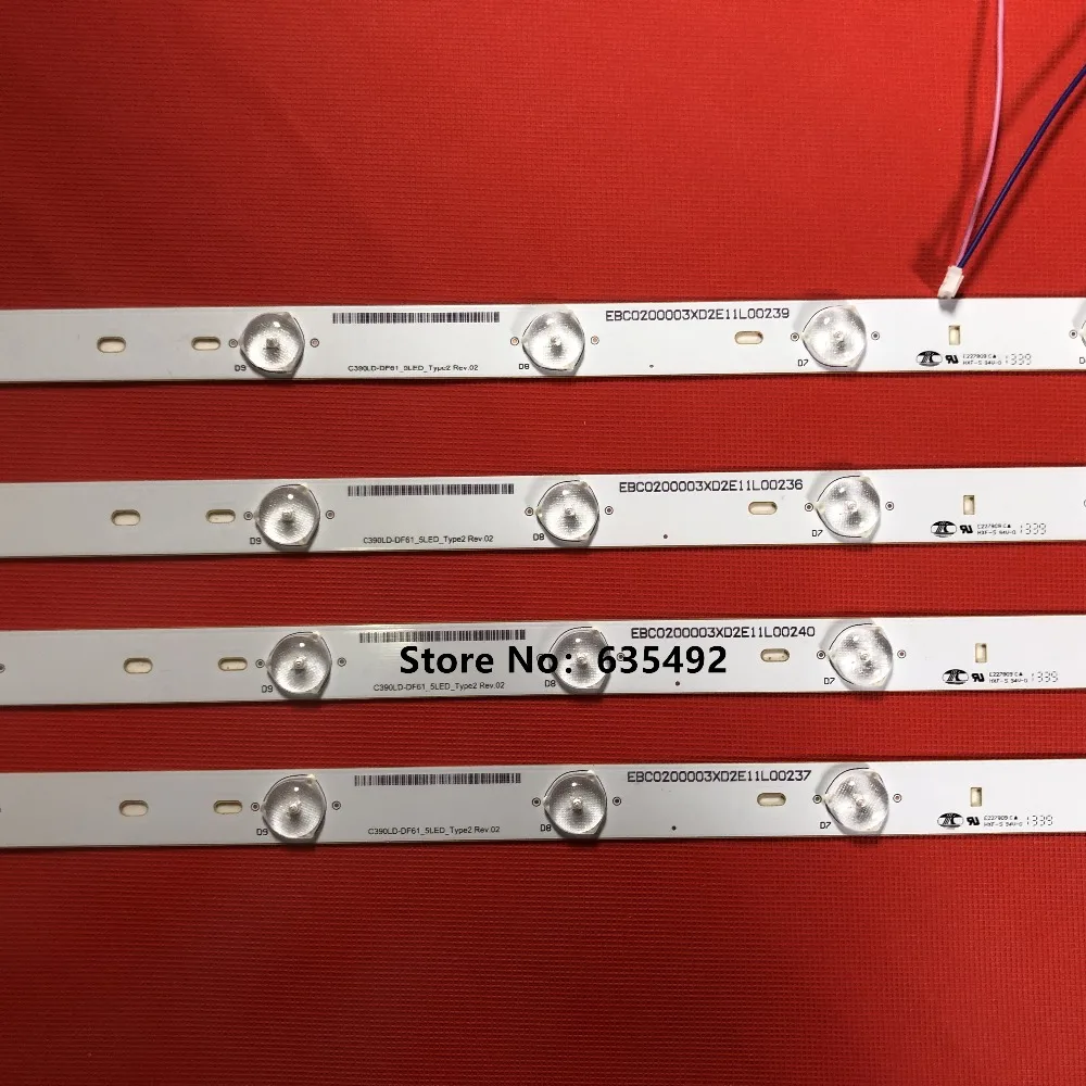 1 комплект = 4 шт Универсальный светодиодный Подсветка префект Замена для Светодиодный TV-4006D XK007B-Z40-4X10 LSC400HJ01-W01