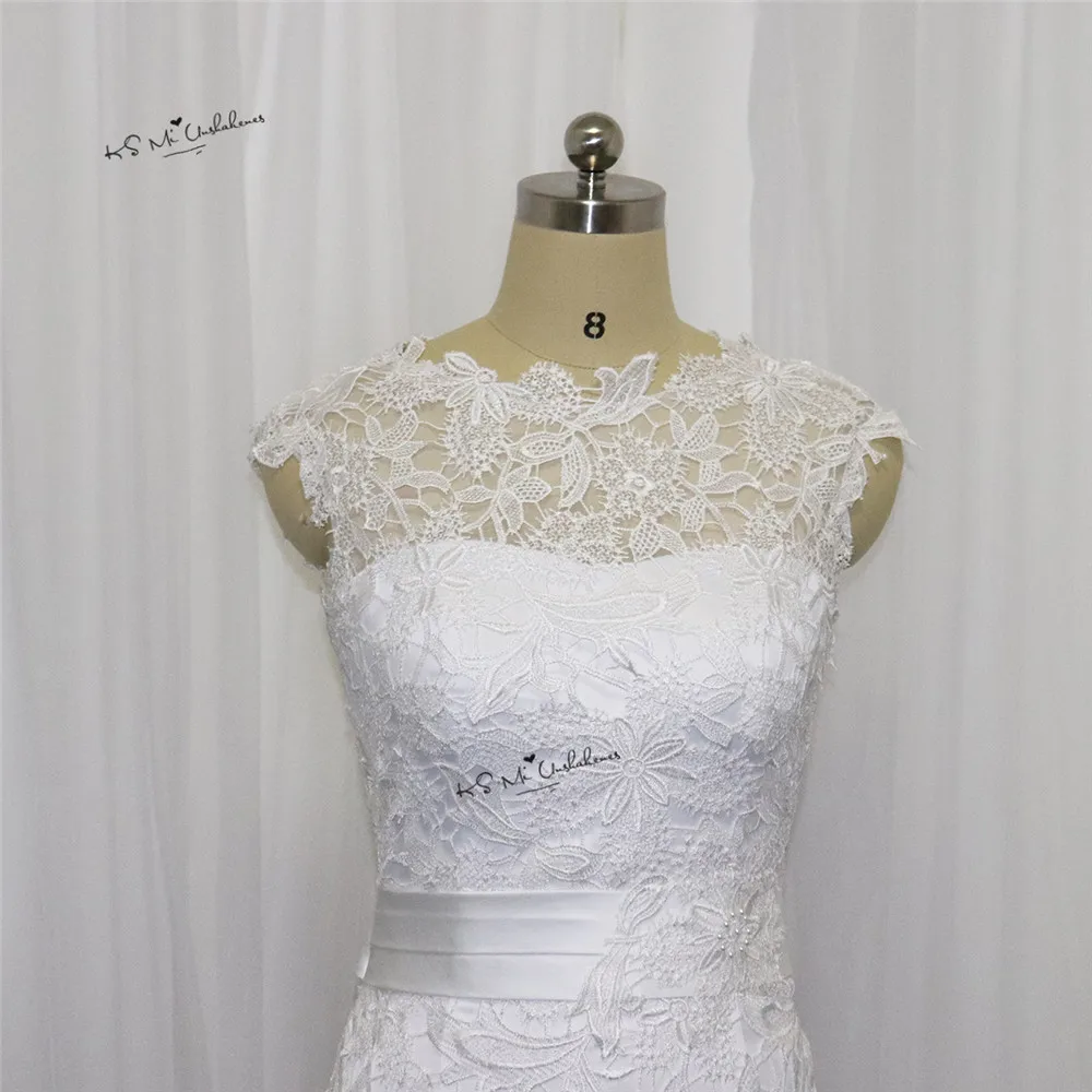 Дешевые Короткие невесты Платья для женщин Vestido De Noiva Курто Mariage Кружево свадебное платье 2017 по колено Свадебная вечеринка платья trouwjurk