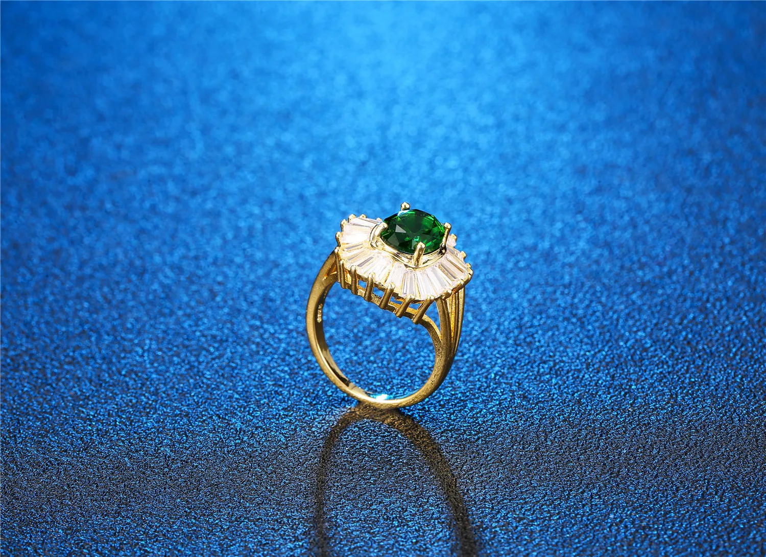 Green Gold Engagement Rings | Fashion Oval Green Rings