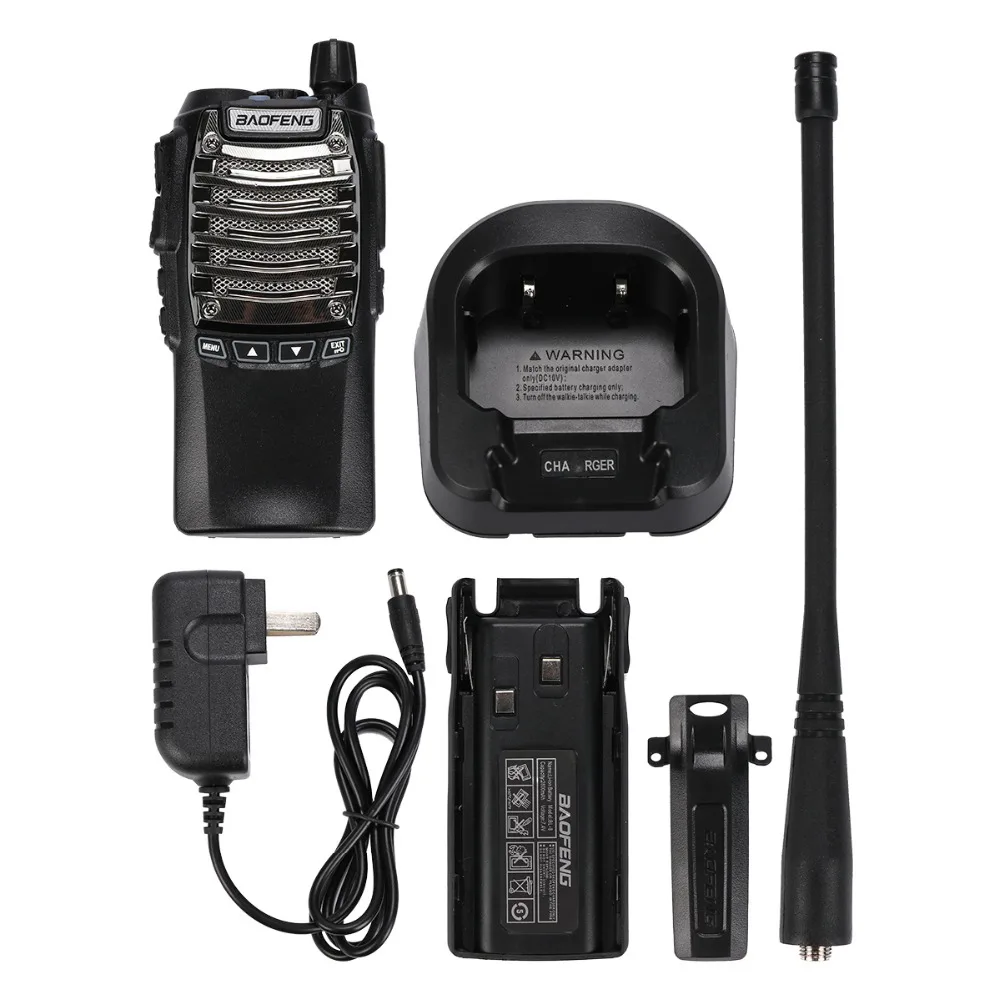 2 шт./лот BaoFeng walkie talkie UV-8D портативный PTT радио CB радио батарея приемопередатчика 2800mAh UHF 400-470MHZ 2-Way радио 16CH