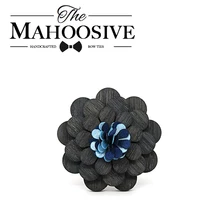 Mahoosyve модная деревянная брошь с отворотом булавки Цветы Эмаль для мужчин и женщин деревянная брошь для воротника значок Свадебный декор для костюма