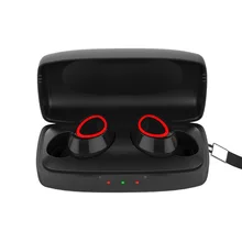 TWS Mini Bluetooth наушники стерео бас беспроводная гарнитура наушники зарядная коробка с микрофоном для iPhone xiaomi samsung