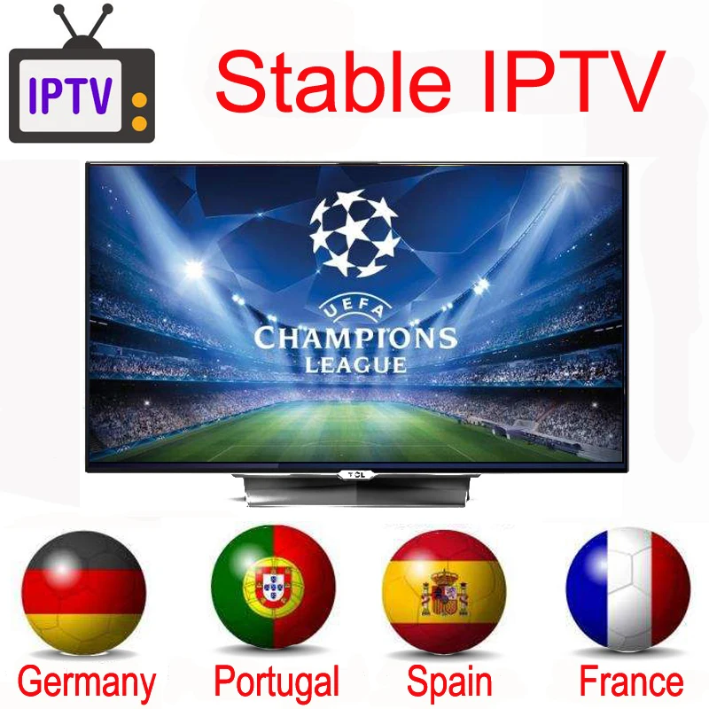 IPTV подписка профессиональная Португалия Испания Франция Германия каналы стабильный для IPTV Приемник