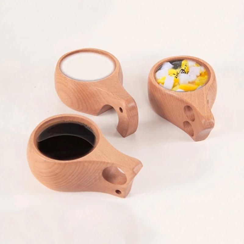 Креативная деревянная чашка Kuksa, кружка ручной работы для питья, деревянные поделки, украшение дома, подарок#0703