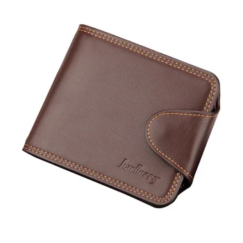 

Casual Wallet Men Small Bifold Short Men Wallets Leather Brand Luxury Quality Business Purses Slim Card Holder Black Brown