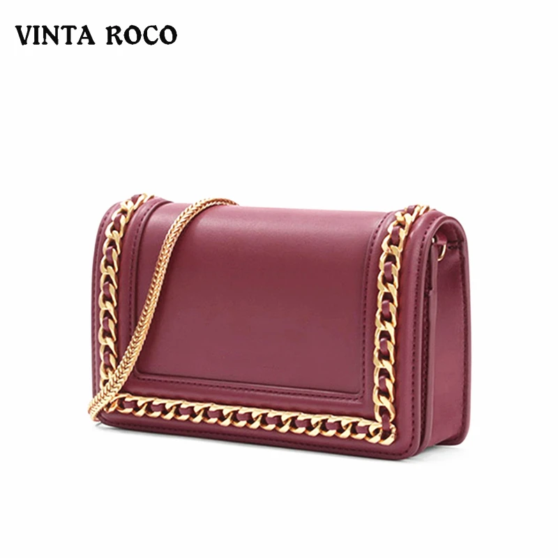 

Designer Women Boho Satchel Handbag Casual Red White Pink Girls Pu Leather Chain Messenger Cross Shoulder Envelope Bag For Lady