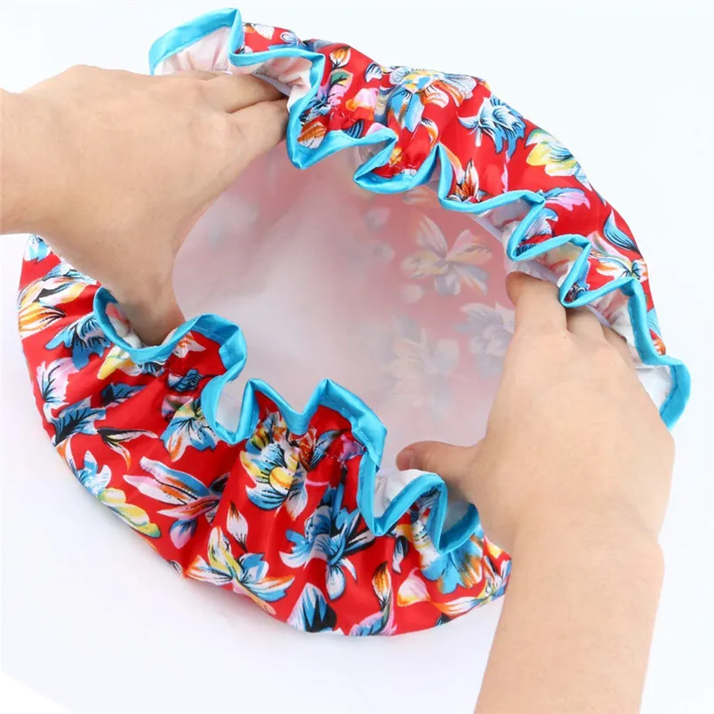 4pcs Extra Large Bath Caps Cute Shower Caps Perfect For Hair Lengths Waterproof Double Layer  Multi-functional Caps #4N02#f (1)