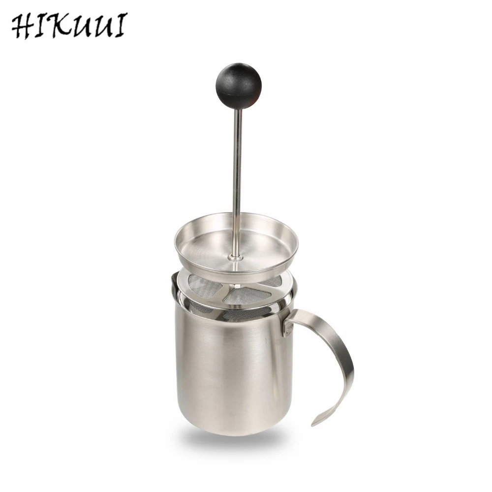 Stainless Steel Double Mesh Cream Milk Whipper Milk Foamer Manual Cream Foam Maker Cappuccino