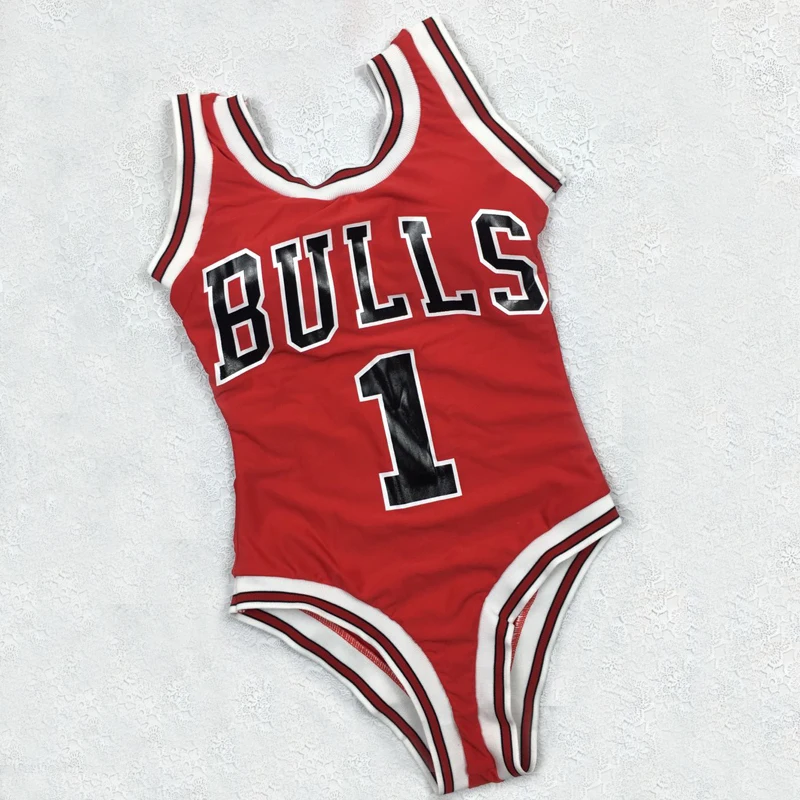 2018 Новый Монокини купальник женский костюм с надписью Bulls Цельный бикини