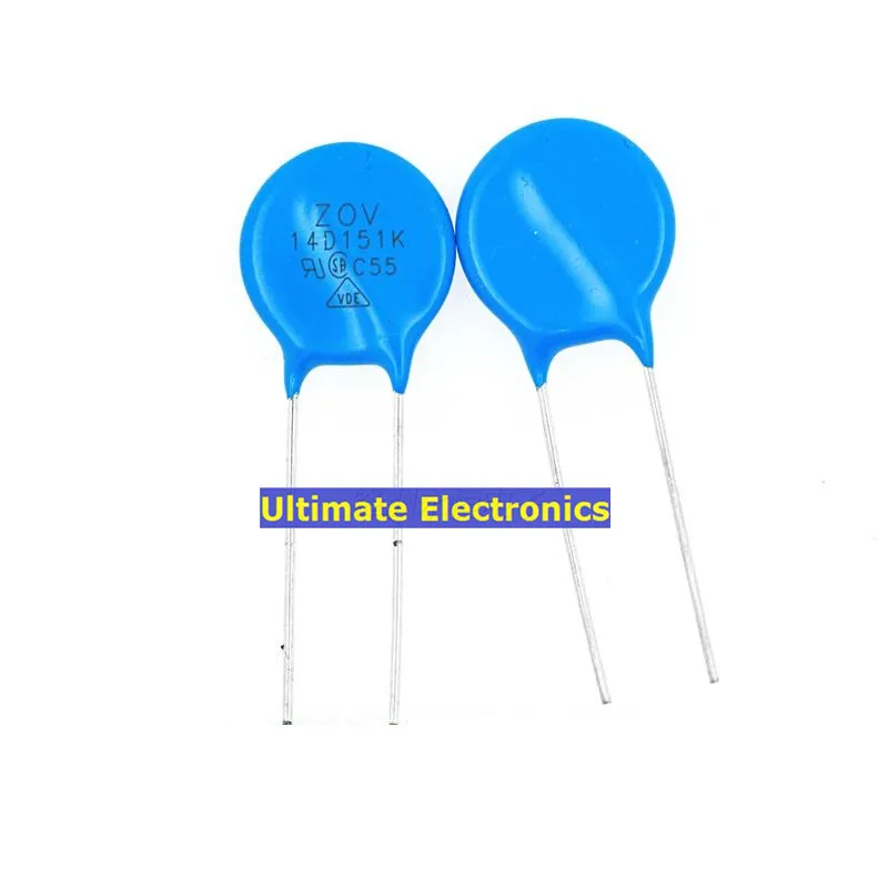 50pcs Varistors 14D151K 150V Metal voltage dependent resistorResistors