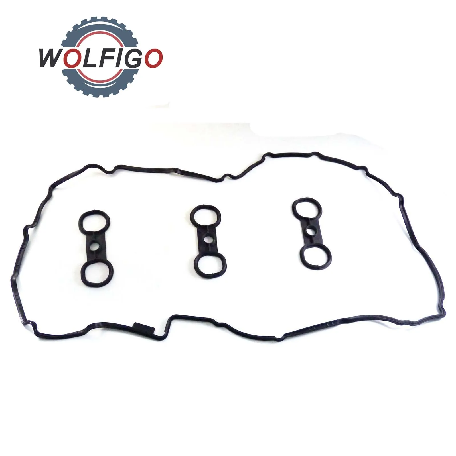 WOLFIGO Valve Cover Gasket Set For BMW E60 E61 E90 E81 E82 X5 E70 X3 E83 F01 Z4 523i 323i
