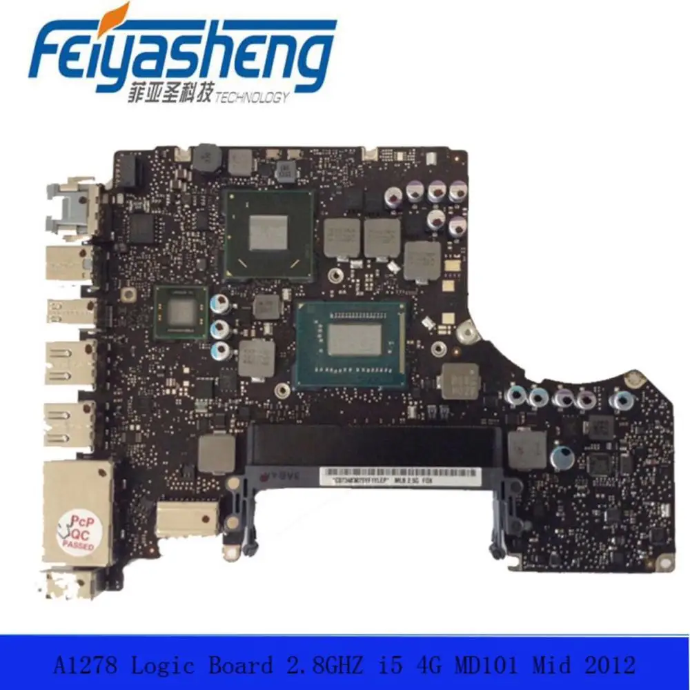 

Laptop Motherboard For MacBook Pro A1278 Logic Board 13' MD101 4G i5 2.8GHZ 820-3115-A Mid 2011