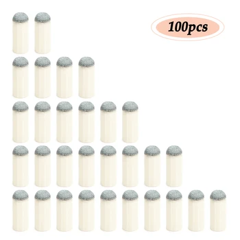 

2019 New 9MM / 10MM / 11MM / 12MM / 13MM Pool Cue Tips 100PCS Slip-on Pool Cue Tips Billiard Cue Ferrules Billiard Cue Head