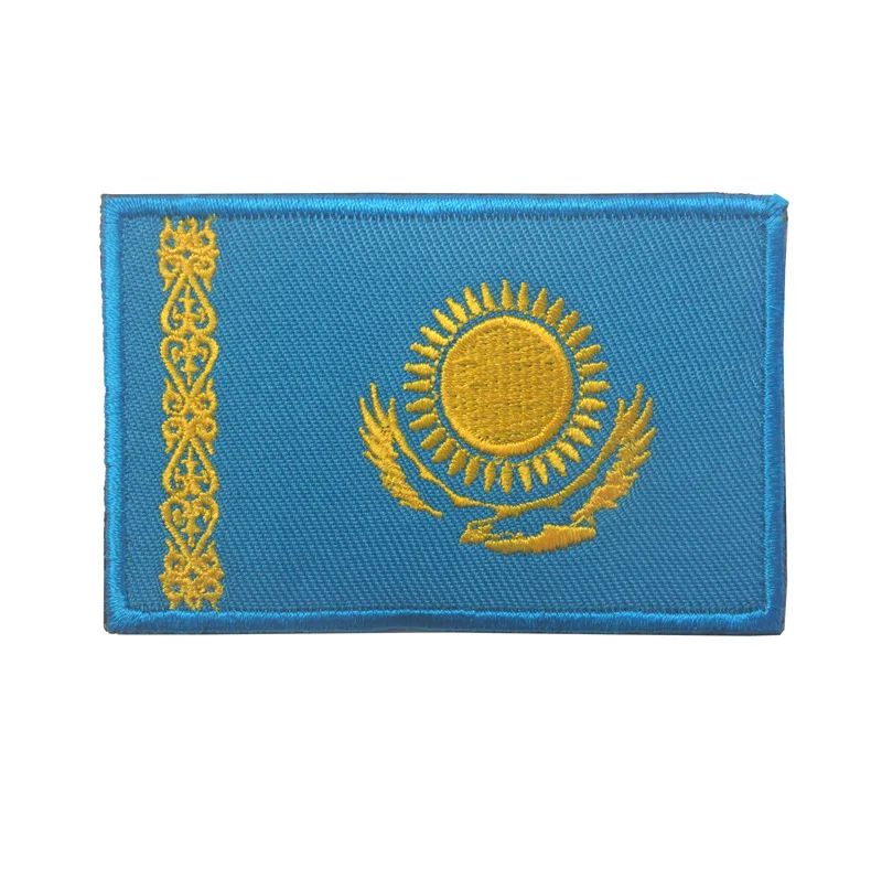 5 шт./лот флаг Казахстана армия знак тактический боевой вышитые нашивки