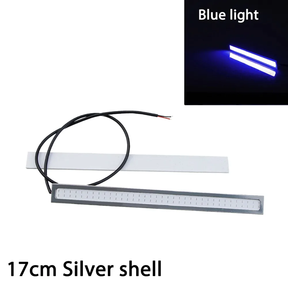 2 шт. Автомобильный светодиодный дневные ходовые огни ультра яркий DC 12 В 17 см водонепроницаемый авто DRL COB вождения Противотуманные фары DHO DRL