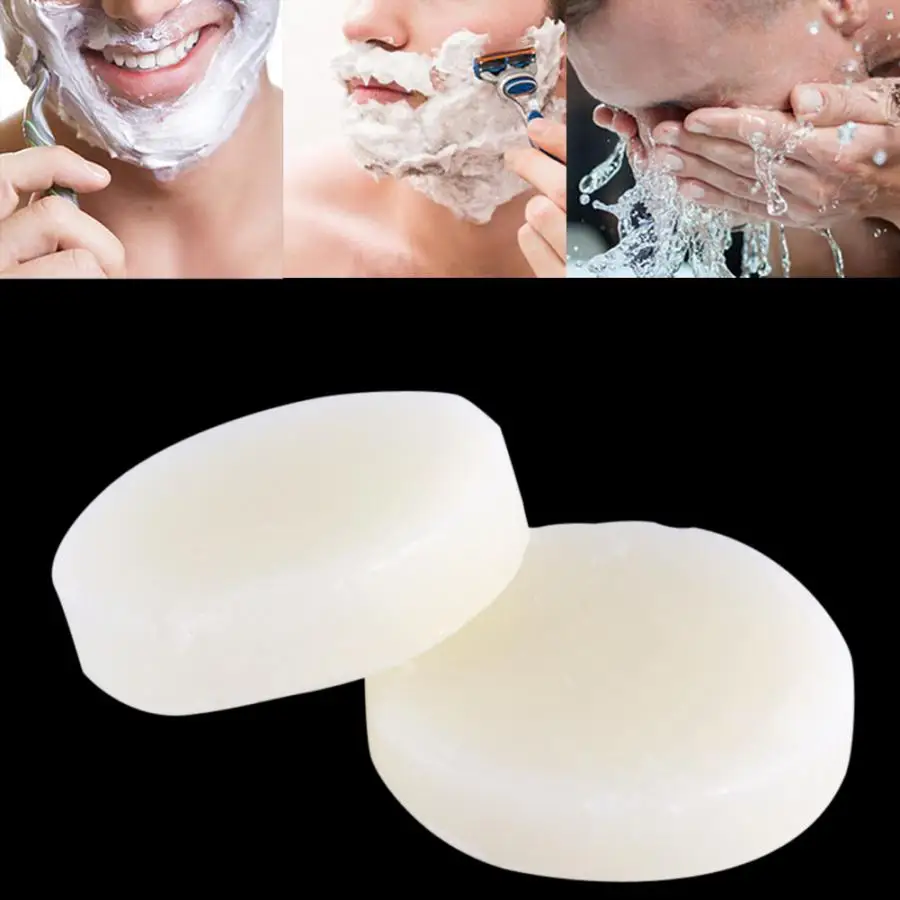 Multifunctional 2PCS Handmade Mustaches Shaving Soap Cream Foaming Moisturizing Barbering Salon Shave Tool