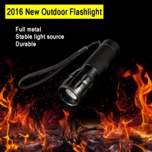Aluminum Mini Flashlight ZOOM 7W CREE 1000LM Waterproof Lanterna LED 3 Modes Zoomable Torch AAA 3