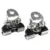 2 Pcs In Acciaio Inox Universale Cofano Auto Luce del Lavoro del LED Staffa di Montaggio 360 Gradi Girevole Motore Del Camion Copertura Lampada Da Lavoro supporto