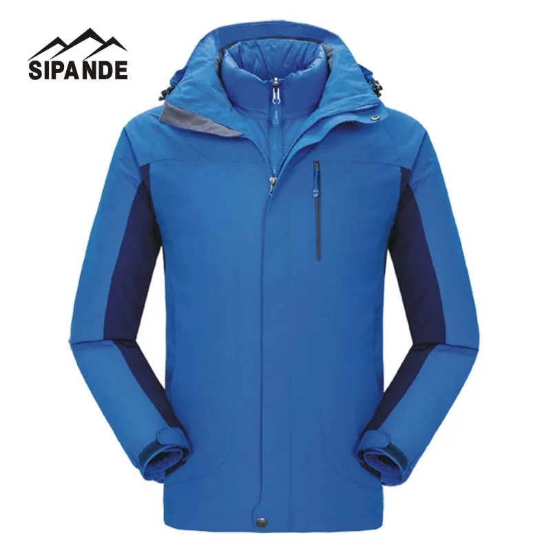 Top quality Men's down linning thermal Jackets outdoors hiking Travel Mountain climbing leisure