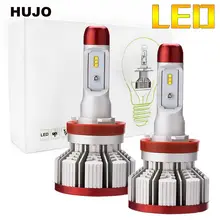 HUJO светодио дный фары для использования ZES Здравствуйте ps 64 Вт 12000LM 6500 К автомобильный Стайлинг Авто светодио дный LED H4 H7 H11 Здравствуйте-Lo