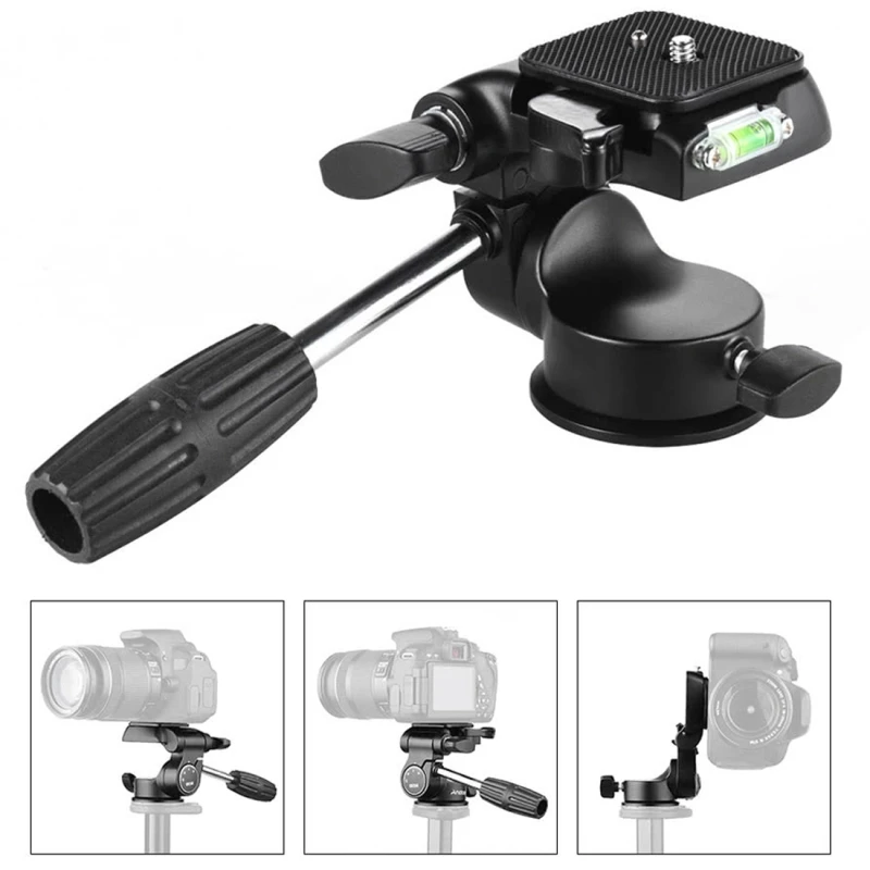 PULUZ Professional DLSR Camera Tripod Ball Head Quick Release Aluminum Damping Three-Dimensional Tripod Action Fluid Drag Head PULUZ Professional DLSR Camera Tripod Ball Head Quick Release Aluminum Damping Three-Dimensional Tripod Action Fluid Drag Head
