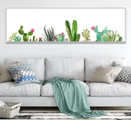 Watercolor Cactus Succulents Plants