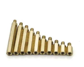 

CSS M3 Male x M3 Female Hexagonal Brass PCB Standoffs Spacers M3*4/6/8/10/12/15/20+6mm 100pcs