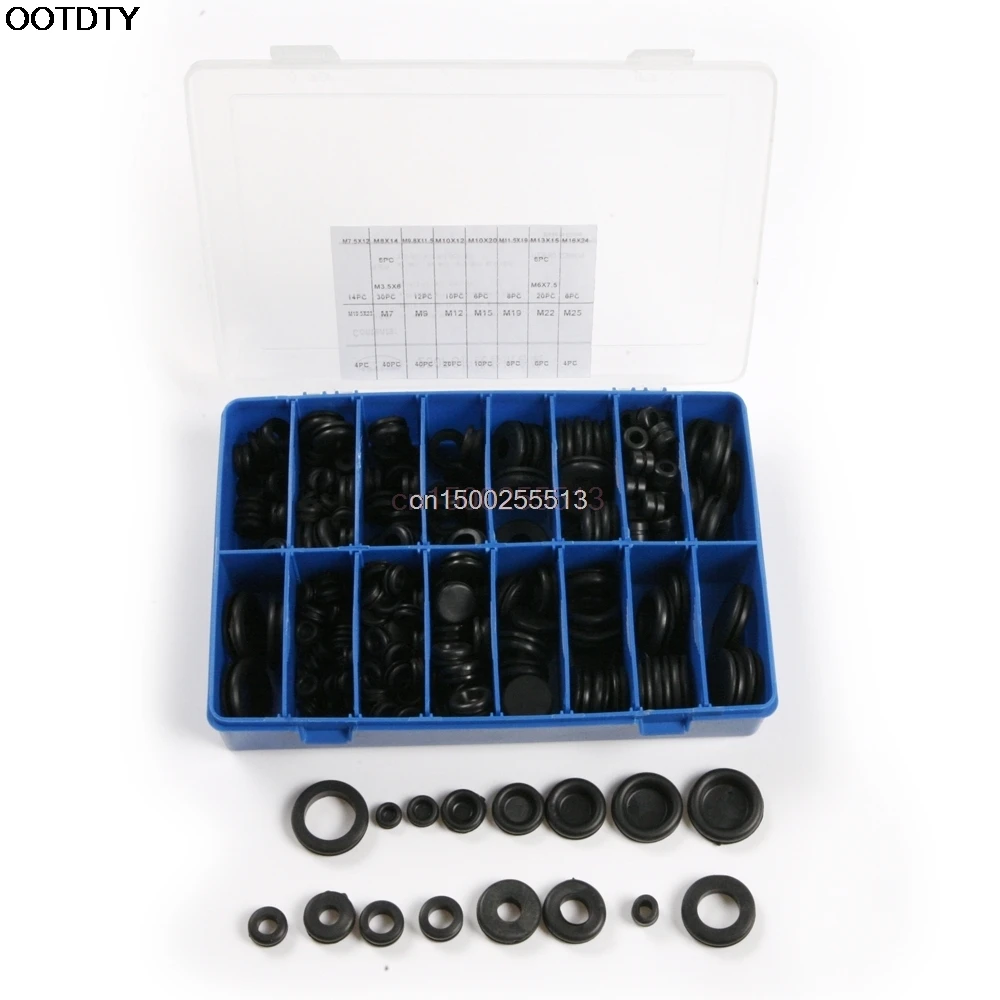 Новый 250x резиновые втулки межсетевой экран отверстие Plug Set электрические провода набор прокладок