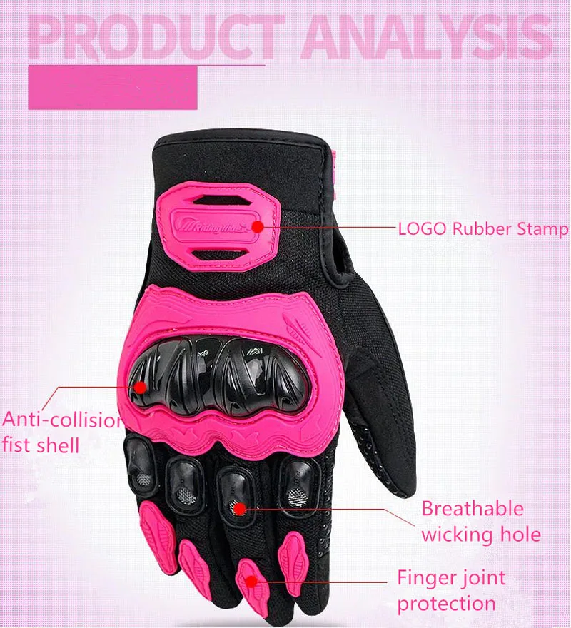 PRO-BIKER Motorcycle Full Finger Gloves Offroad ATV Racing Motocross Dirt Bike Riding Ski Scooter Protective Moto Glove MCS-21