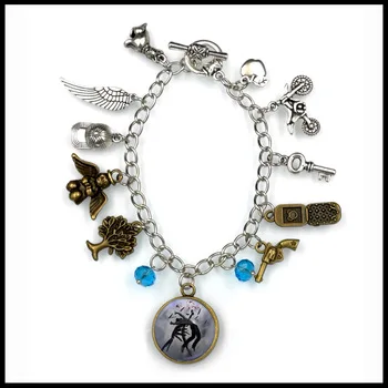 Drop shipping hush hush inspirational CHARM BRACELET book jewelry  BF223