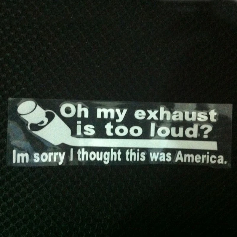 (50 pieces /lot) Wholesale Oh my exhaust is too loud vinyl stickers