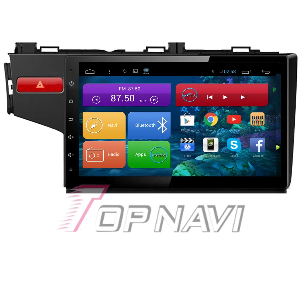 Best Topnavi 10.2" Quad Core Android 6.0 Car GPS Navigation for Fit for Honda Autoradio Multimedia Audio Stereo,NO DVD In Dash 8