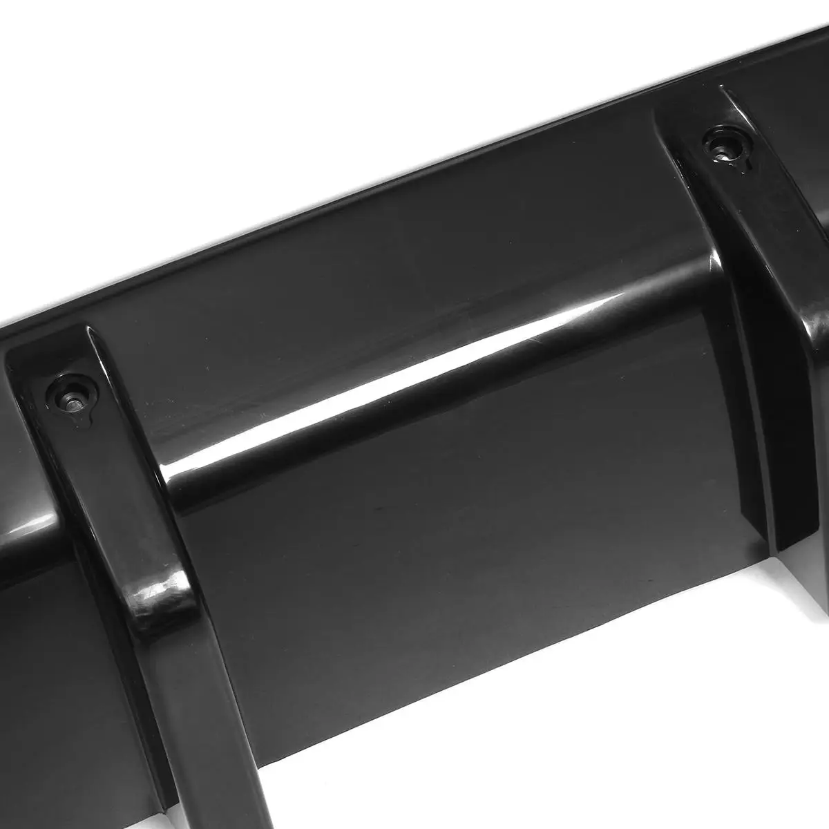 Coche nuevo estilo negro brillante/fibra de carbono mirada 6 Fin tiburón Universal coche parachoques trasero labio difusor Kit añadir en parachoques Spoiler