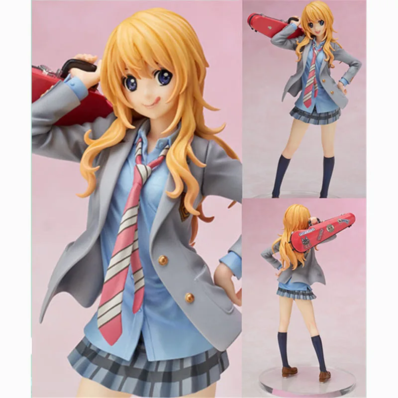 Аниме ваша лежа в апреле Kaori Miyazono фигурка Милая скрипка девушка Коллекционная