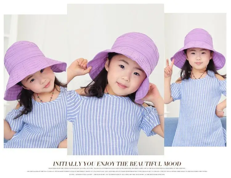 BINGYUANHAOXUAN/большой солнцезащитный козырек для девочек, волнистая пляжная соломенная шляпа, милая солнцезащитная Кепка