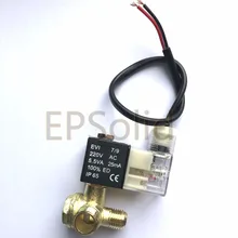 AC220V воздушный компрессор Соленоидный клапан резьба 90 градусов DIY домашний инструмент 3 порта латунный центральный SPZJ-02AC