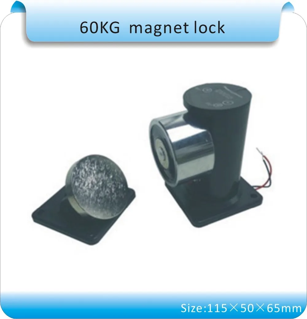 Image Free shipping DC 12V  ground  install  fire door  SMC 60KG  magnetic lock    ground  EXIT door magnetic lock